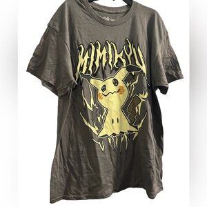 New Pokémon Mimikyu Crooked Smile T-Shirt sz XL,Large